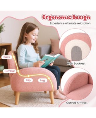 Kids Armchair with Comfy Backrest and Armrests