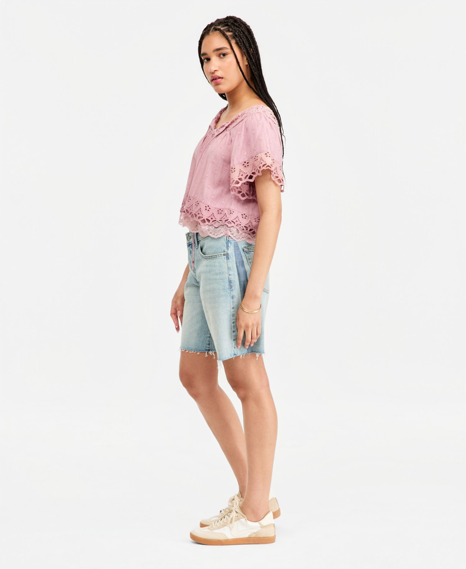 Women's Low-Slung Baggy Bermuda Shorts
