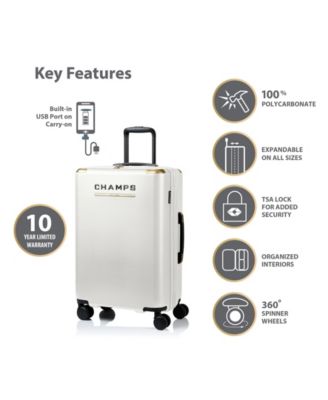 3-Piece Luxe II Collection Hardside Luggage Set