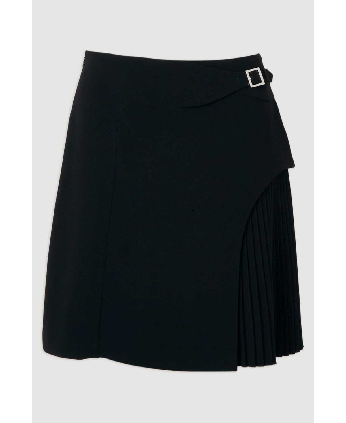 Karen Millen Women's Buckle Pleated Mini Skirt
