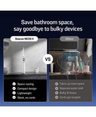 NEOS II Electric Toothbrush with Water Flosser, Sonic Electric Toothbrush for Adults, Cordless Water Flosser for Travel