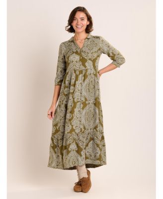 Women's Chara Tiered Maxi Shirt Dress