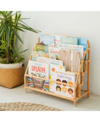 Elena Handcrafted Rattan Montessori Kids Bookshelf - Wicker