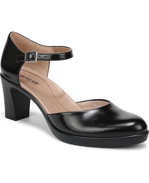 Женские туфли LifeStride Effortless 2 Block Heel Pumps, цвет: Чёрный искусственная лаковая кожа