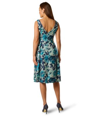 sachin and babi light blue dress Black Illusion Trumpet Dress by Nicole Miller main image 1