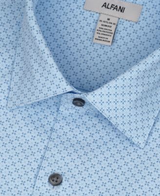 Men's Geometric Print Slim-Fit Dress Shirt