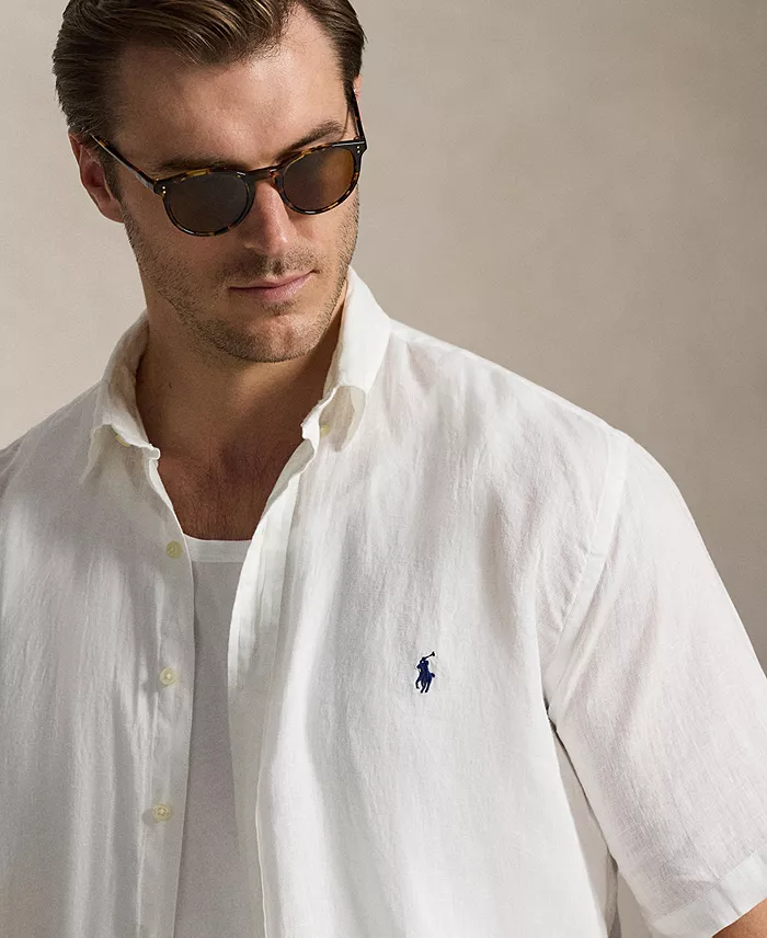 Men's Big & Tall Linen Shirt - thumbnail 3