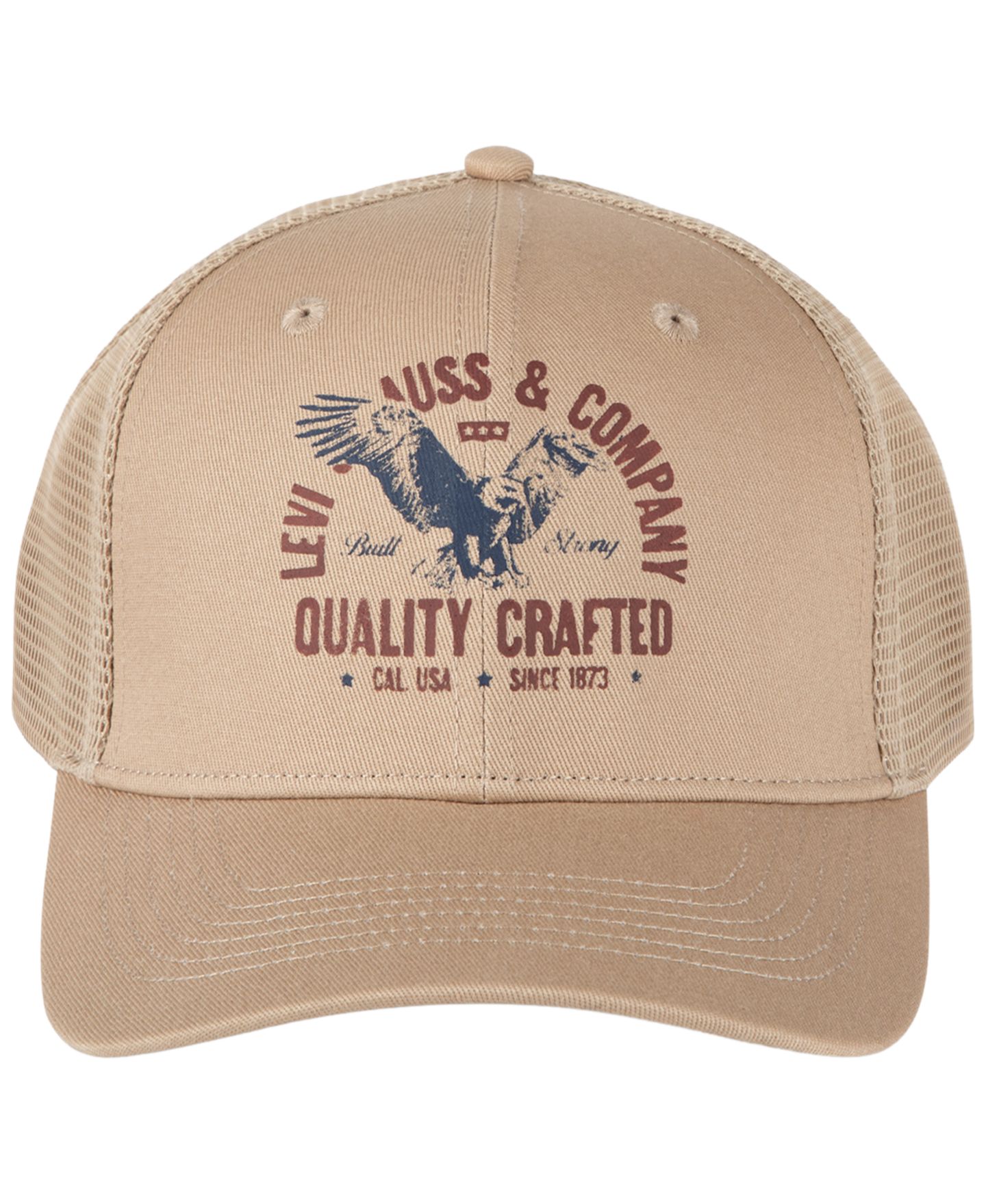 Мужская кепка Levi's Twill Trucker, цвет: Хаки — фото 5