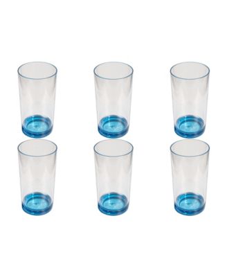 Fine Ribbed Double Old Fashioned Glasses, Set of 6