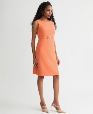 Women's Belted Sheath Dress