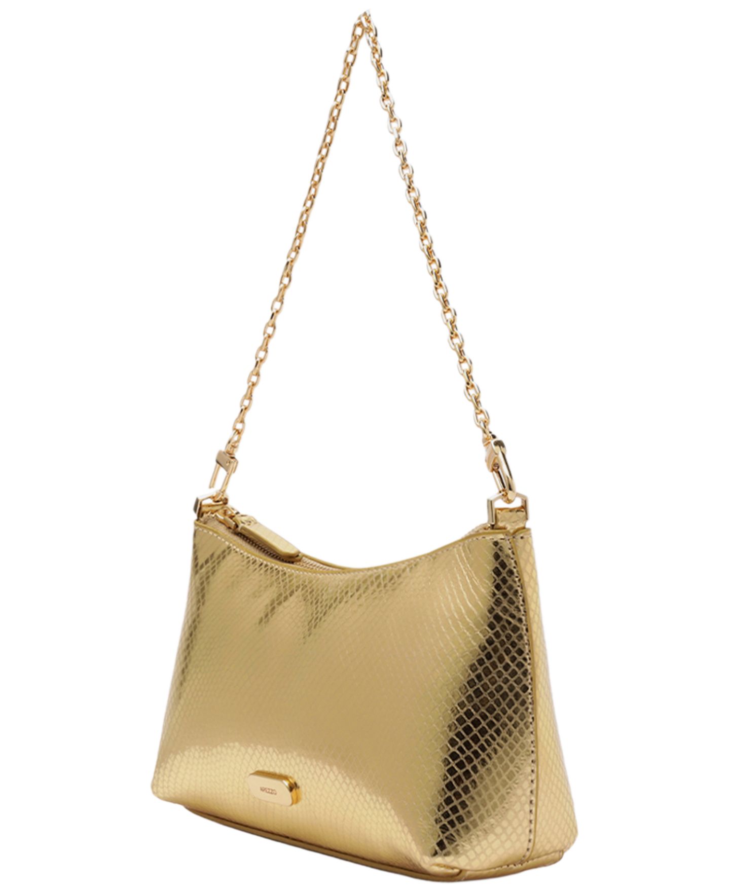 Женская сумка Arezzo Ivory Mini Crossbody Handbag, цвет: Золотой — фото 5