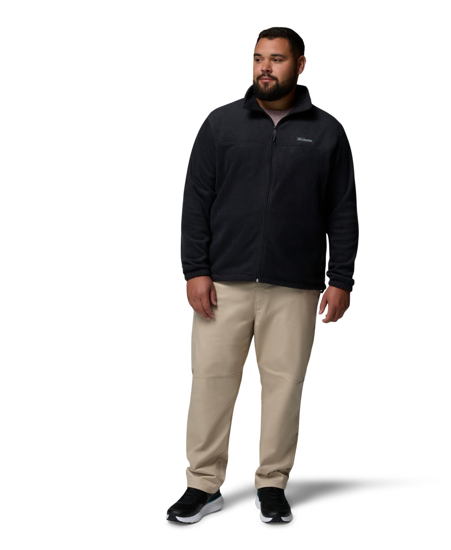 Мужская куртка Columbia Big & Tall Steens Mountain Fleece, цвет: Чёрный — фото 2