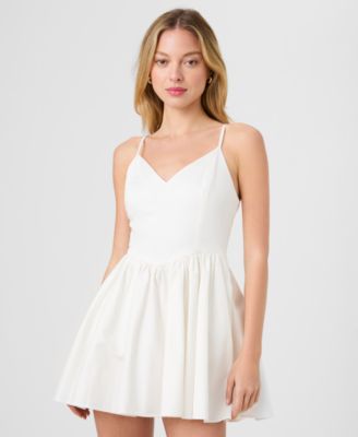 Women's Sleeveless V-Neck Mini Dress