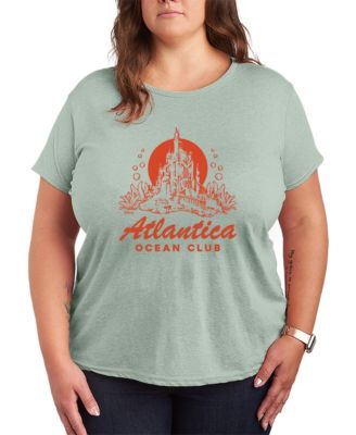 Plus Size Disney Princess Atlantica Ocean Club Short-Sleeve Graphic T-Shirt