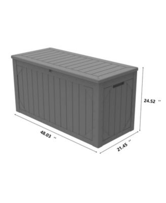 100 Gal. Wicker Resin Outdoor Deck Box