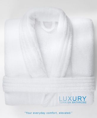 Unisex Luxury Hotel Spa Warm Shawl Collar Soft Plush Fleece Bath Robe