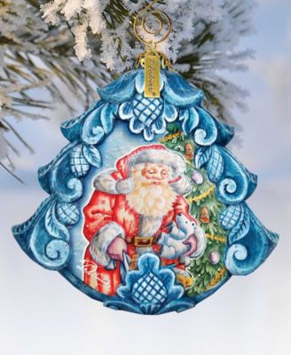Hand Painted Gift Giving Pleasure Scenic Ornament