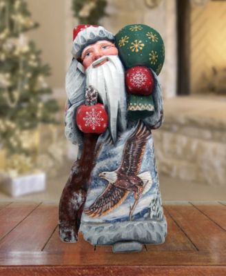Woodcarved and Hand Painted Santa Eagle Santa Masterpiece Signature Figurine