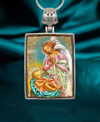 Blessing Angels Religious Holiday Jewelry Necklace Monastery Icons