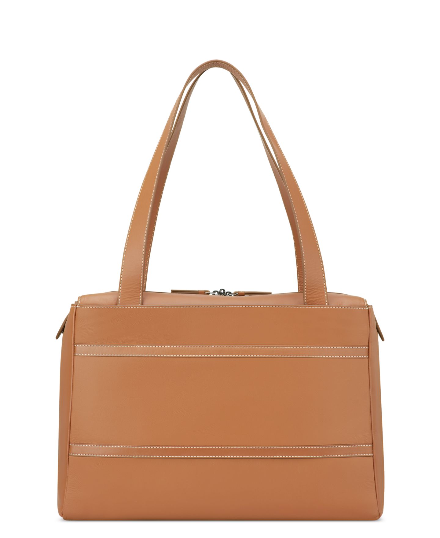 Сумка Delsey Paris Chatelet 16.25" Leather Tote, цвет: Коньячный — фото 7