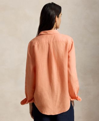 Polo Ralph Lauren Women's Classic-Fit Linen Shirt - Macy's
