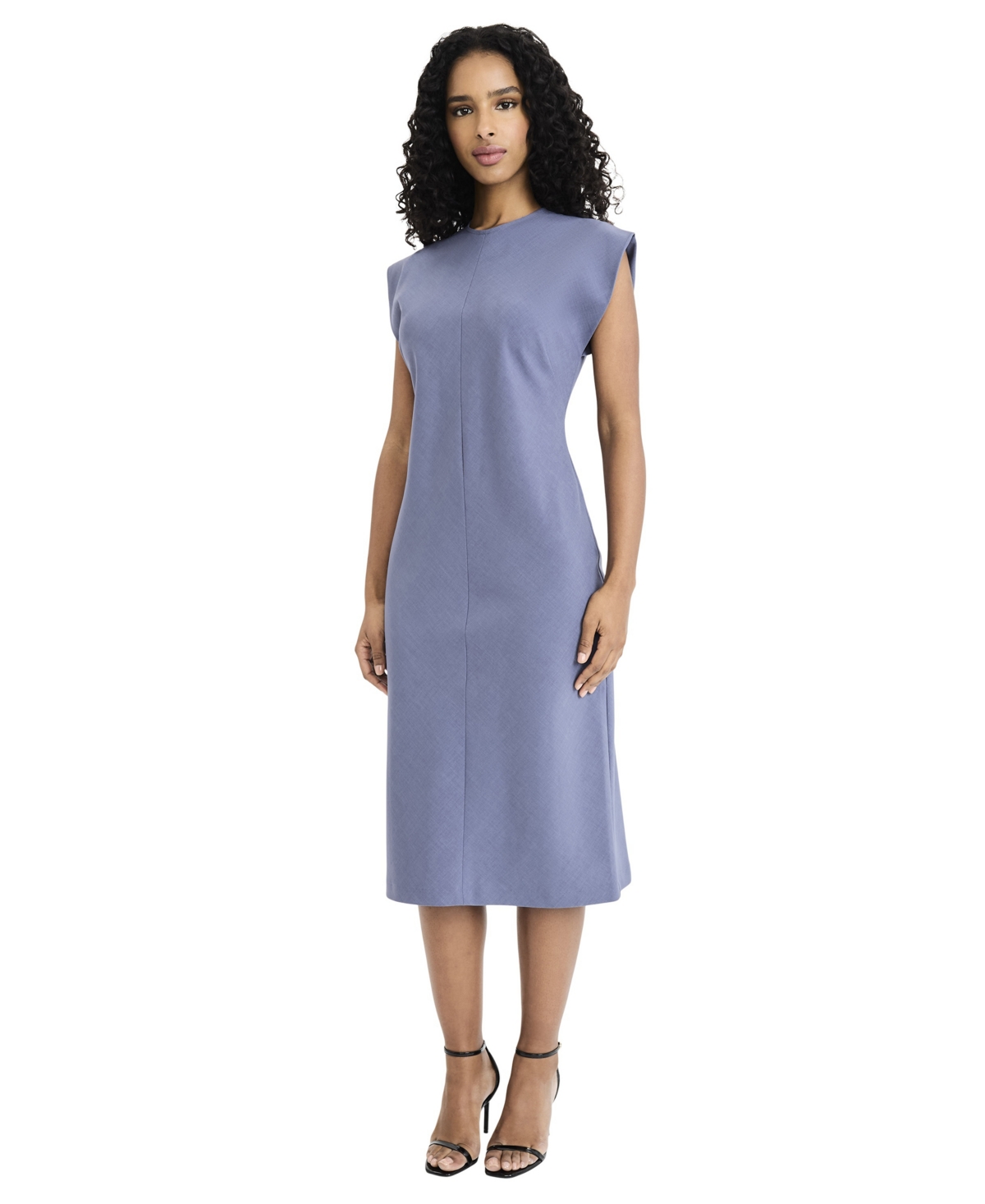 Luxely Women's Cap Sleeve Midi Dress
