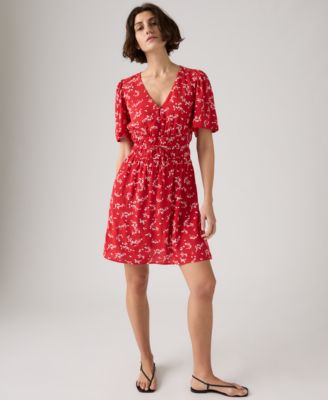 Women's Red Fit & Flare Dresses | Macy's