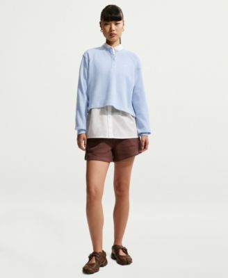 Women's Sportswear Chill Waffle Oversized Long-Sleeve Henley Top