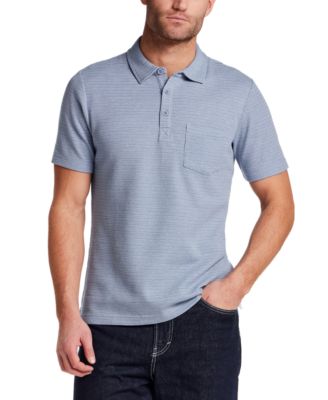 Men's Short-Sleeve Waffle Polo Shirt