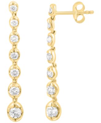 Diamond (1 ct. t.w.) Earrings in 14k Yellow Gold