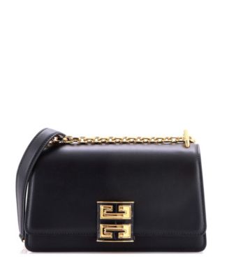 Small 4G Cube Chain Top Handle Bag Leather