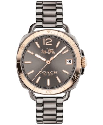 COACH - Women's Tatum Gray Ion-Plated Stainless Steel Bracelet Watch 34mm 14502597