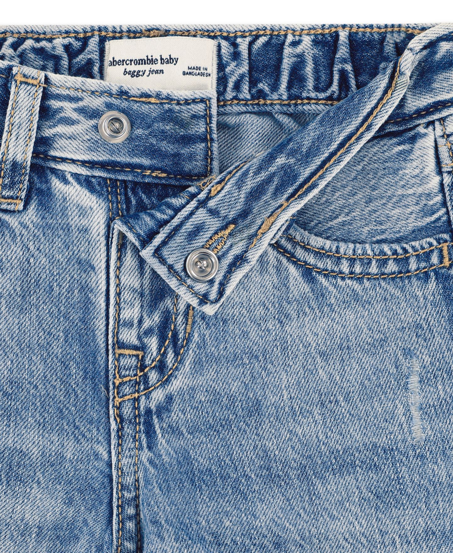 Джинсы abercrombie kids Low Rise Hearts Baggy Jeans для девочек-малышей, цвет: Синий — фото 4