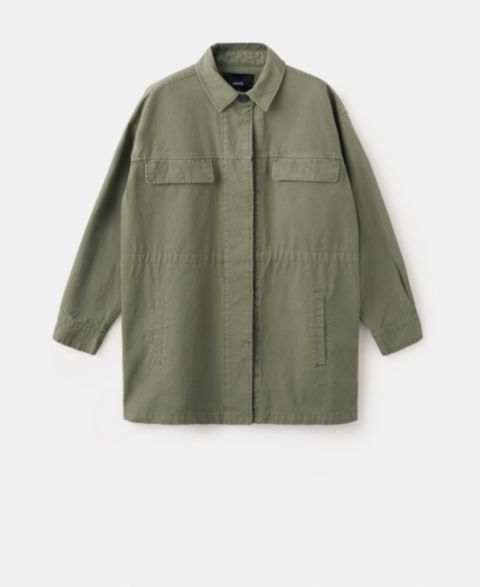 Женские куртки MANGO Oversized Denim Parka