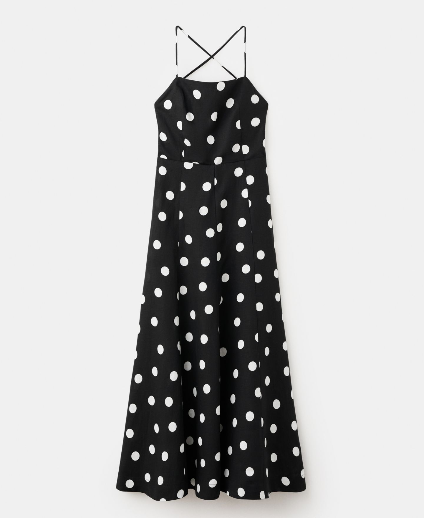 Женское платье Mango Lyocell Polka Dot, цвет: Чёрный — фото 7