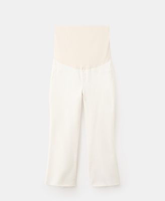 Women's Maternity Flared Cropped Jeans