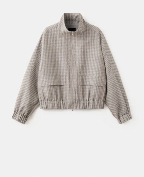 Женские куртки MANGO Women's Checked Bomber Jacket