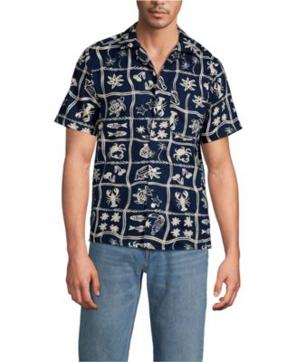 Men's Short Sleeve Hawaiian Camp Collar Shirt