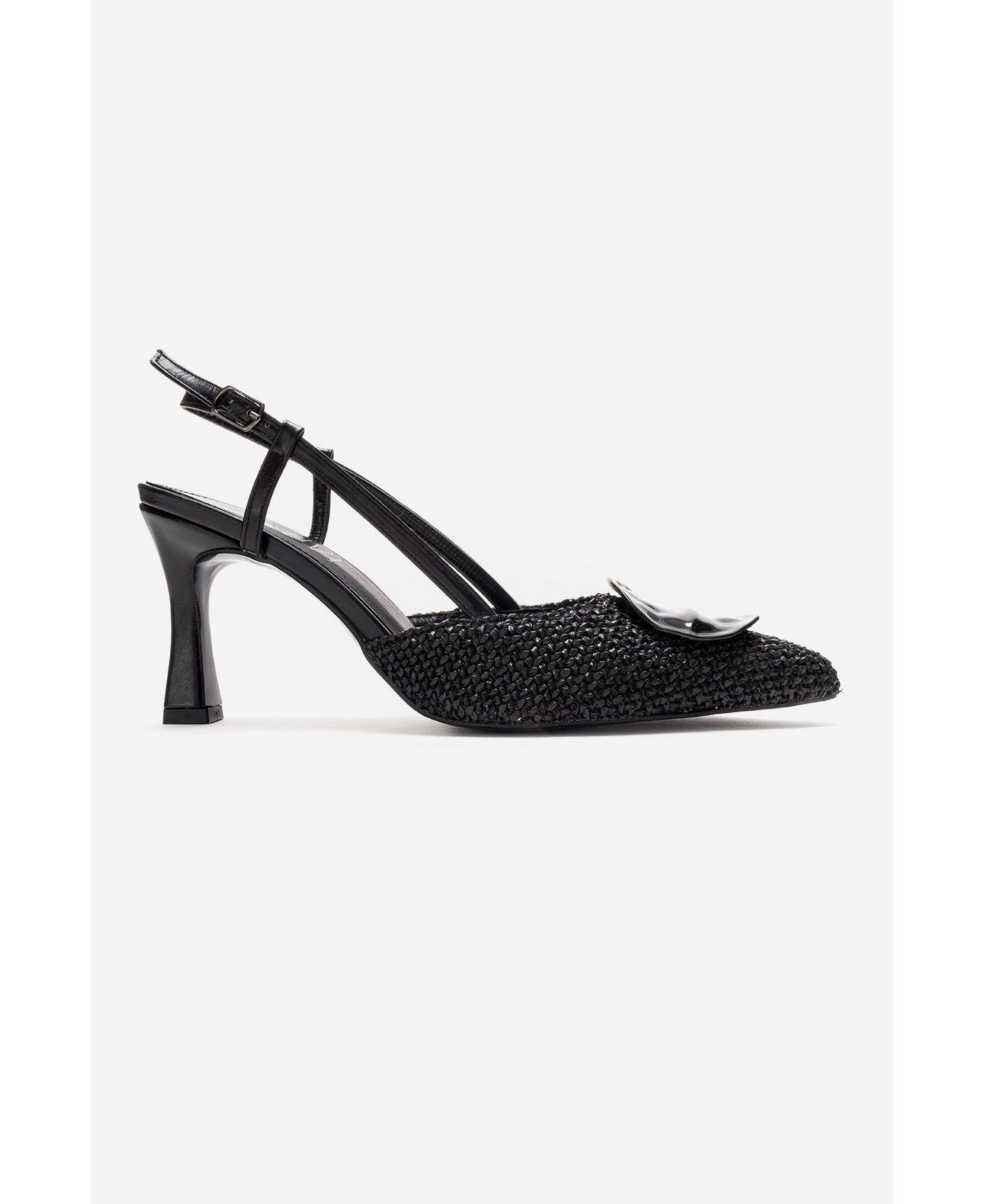 Женские туфли Prologue Shoes Women Levia Woven Pointed Toe Slingback, цвет: Чёрный — фото 2