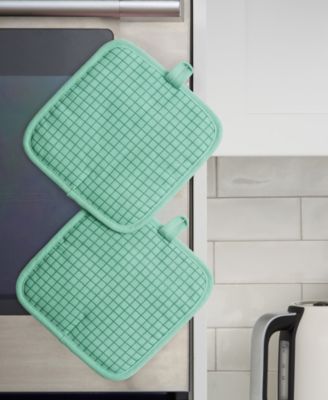 Gourmet Series Gridlines Pot Holder Set, Pack of 2