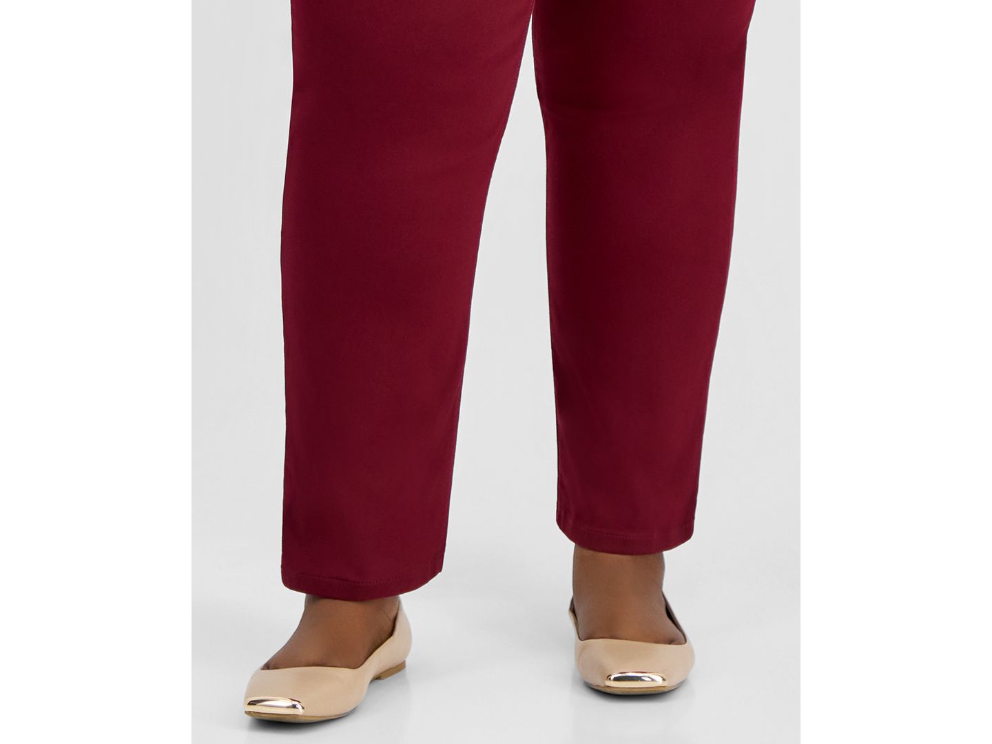 Женские джинсы Jones New York Plus Size Lexington Straight-Leg, цвет: Винный — фото 6