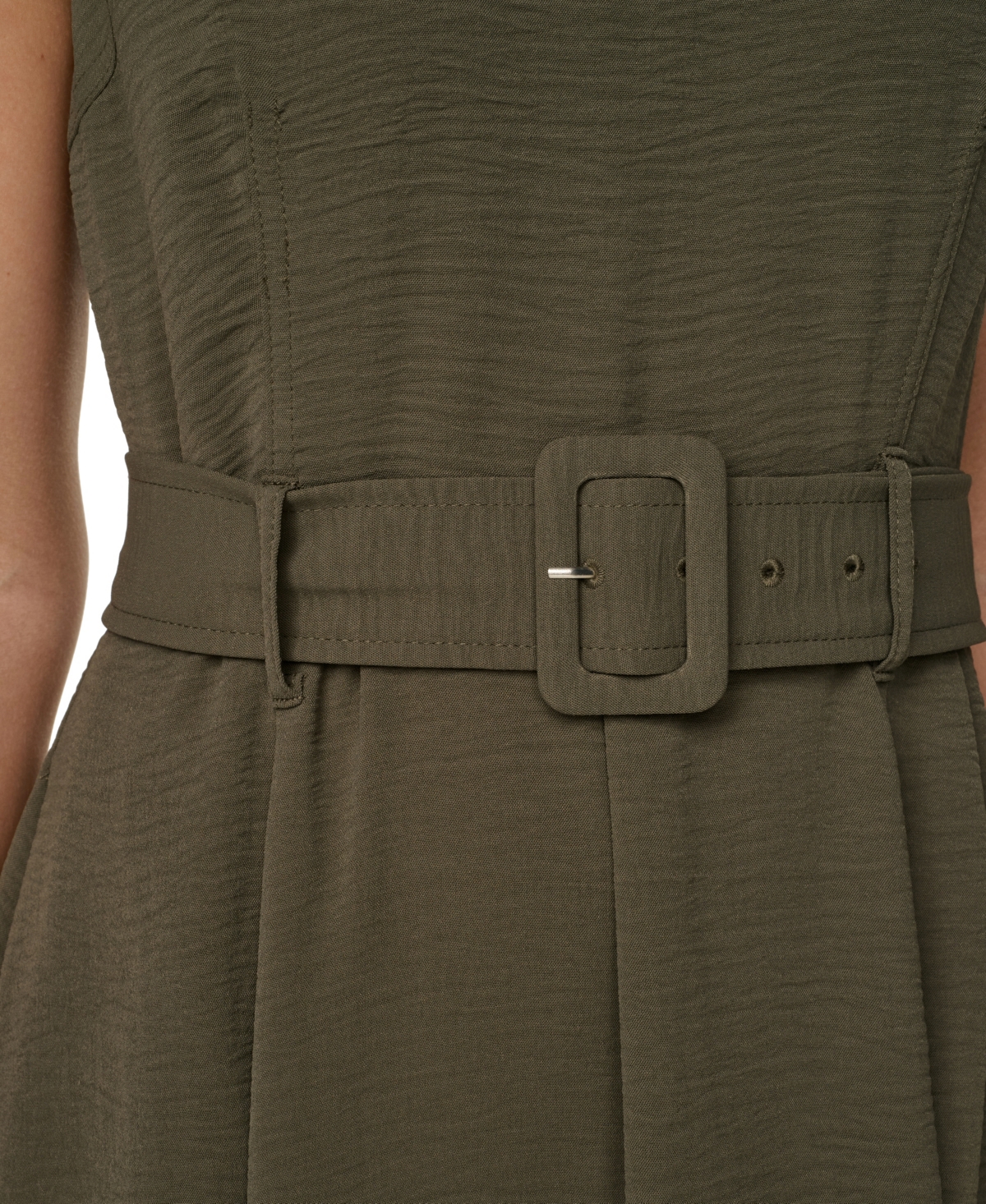 Calvin Klein Women's Crew Neck Midi Dress