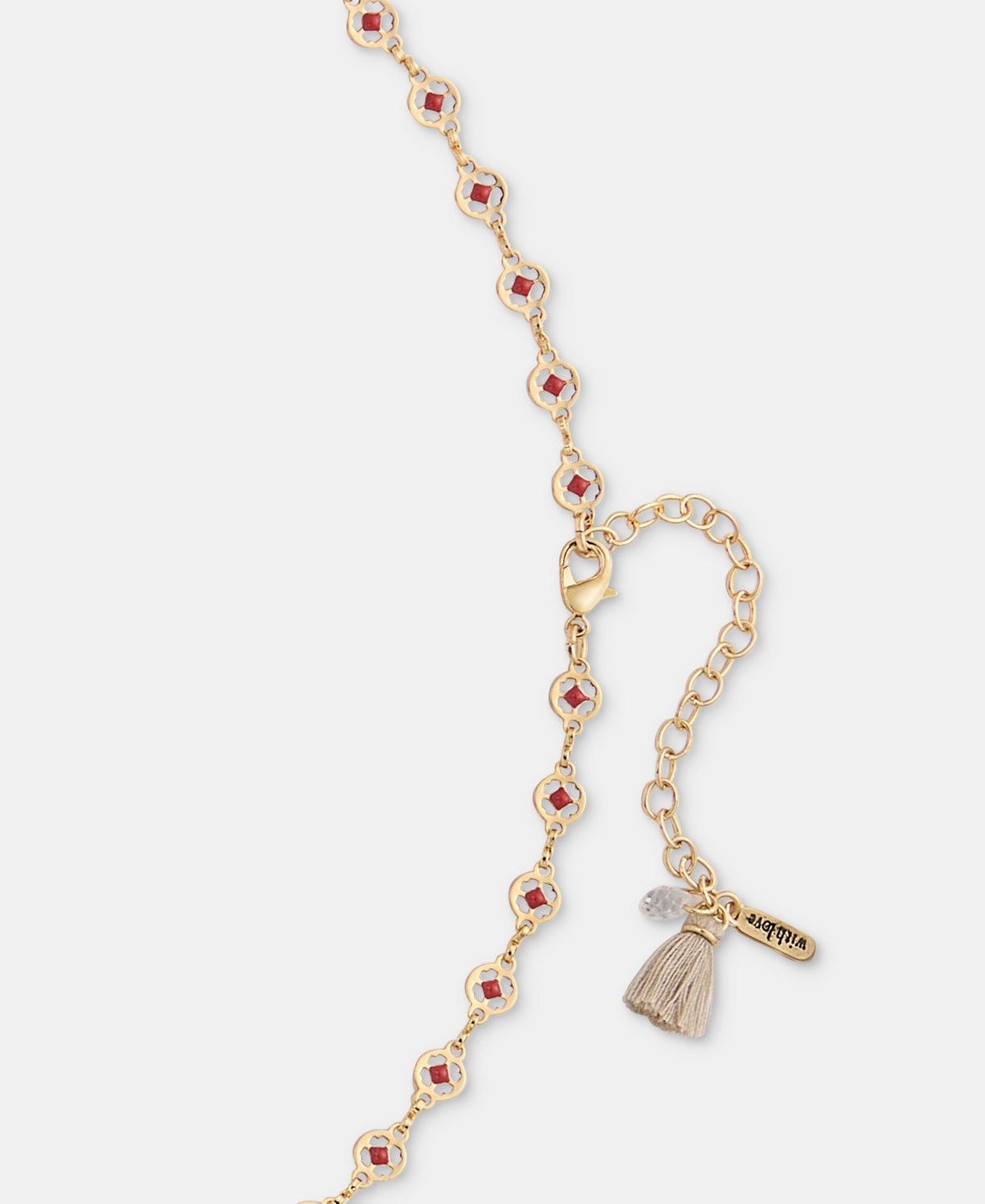 lonna & lilly Bead Fish Lariat Necklace, 24" + 3" extender