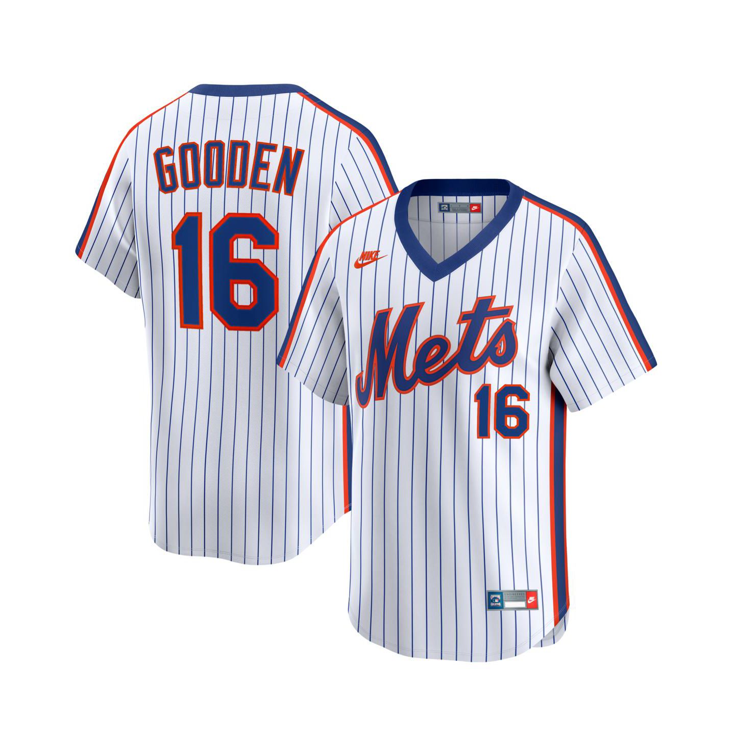 Мужской топ Nike Dwight Gooden White New York Mets Cooperstown Collection Limited Jersey — фото 1