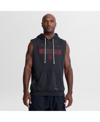 Men's Navy Minnesota Twins Authentic Collection Standard Issue Dri-FIT Sleeveless Hoodie