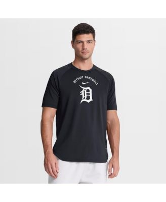 Men's Navy Detroit Tigers Authentic Collection Batting Practice Pre-Game Raglan Dri-FIT T-Shirt