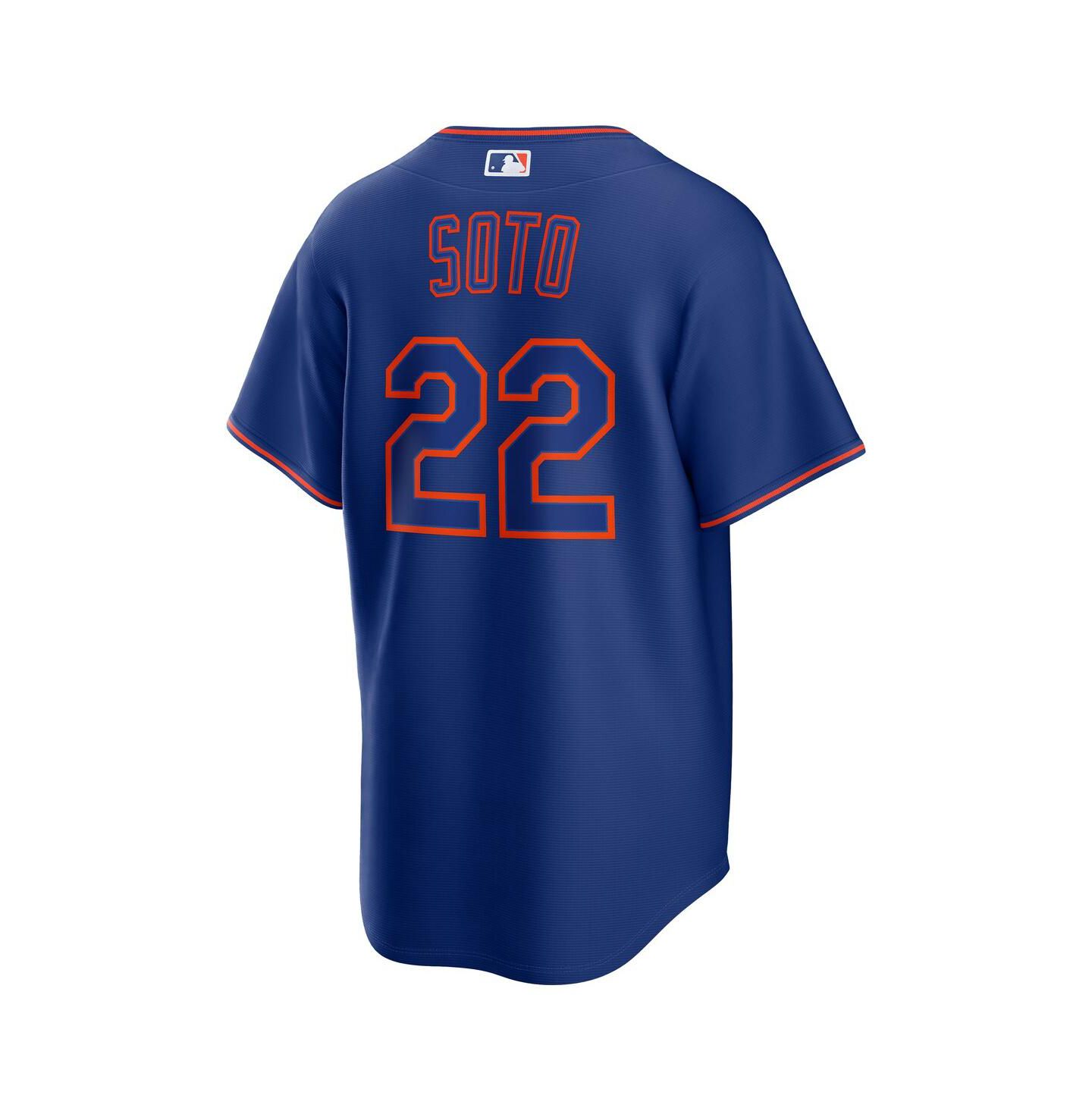 Мужской топ Nike Juan Soto Royal New York Mets Alternate Replica Jersey — фото 3