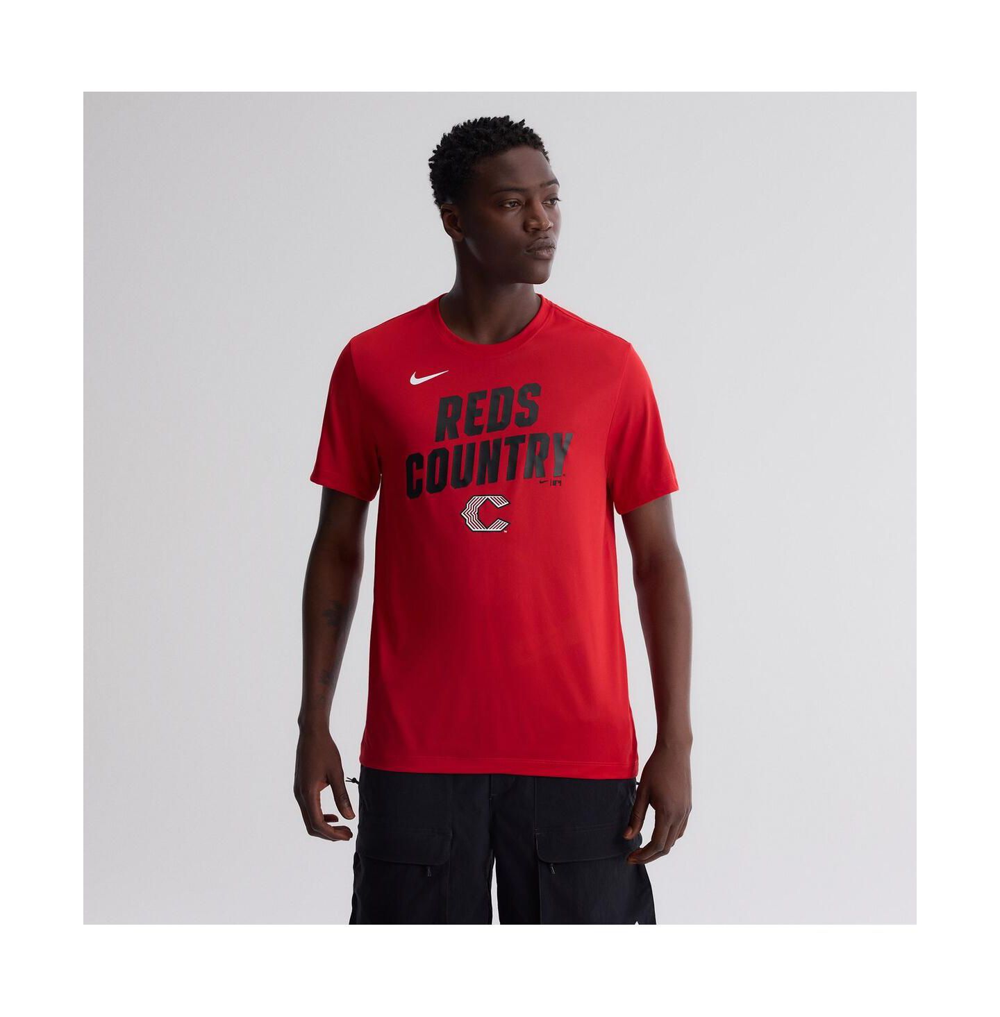 Мужская футболка Nike Red Cincinnati Reds 2026 City Connect Team Phrase Script Dri-FIT — фото 1