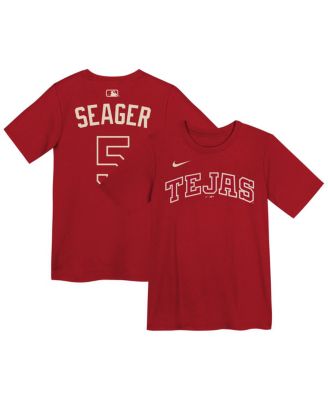 Preschool Corey Seager Red Texas Rangers 2026 City Connect Name & Number T-Shirt
