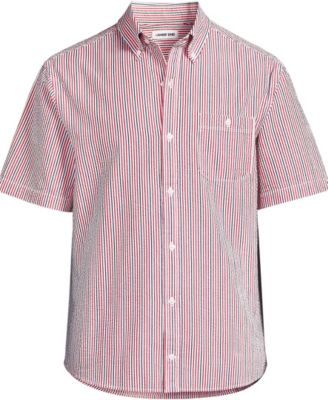 Men's Short Sleeve Seersucker Shirt